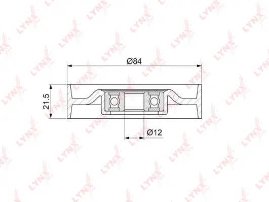 Tensioner Pulley, V-ribbed belt (PB-5052)