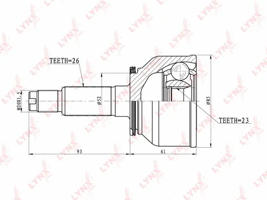Joint Kit, drive shaft (CO-5115)
