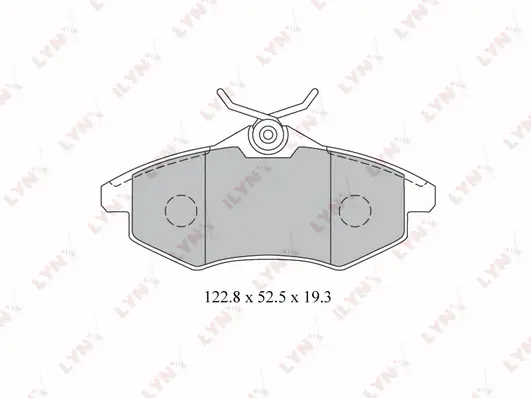 Brake Pad Set, disc brake (BD-2204)