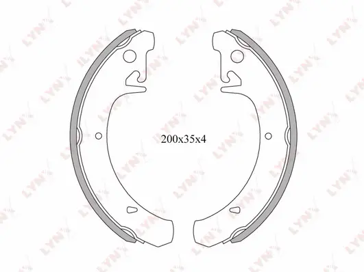 Brake Shoe Set (BS-4601)
