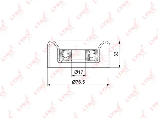 Deflection/Guide Pulley, V-ribbed belt (PB-7191)