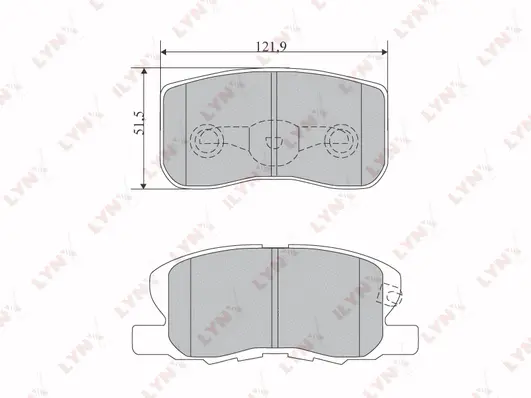 Brake Pad Set, disc brake (BD-5515)