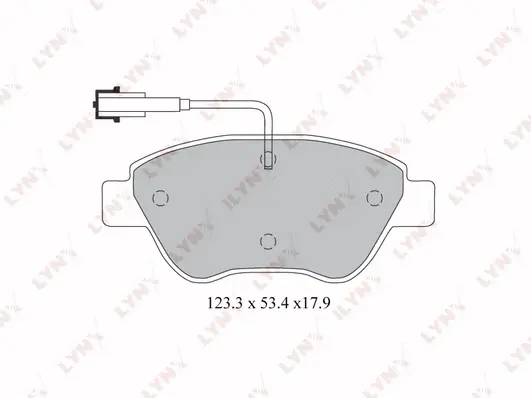 Brake Pad Set, disc brake (BD-2812)