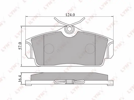 Brake Pad Set, disc brake (BD-5713)