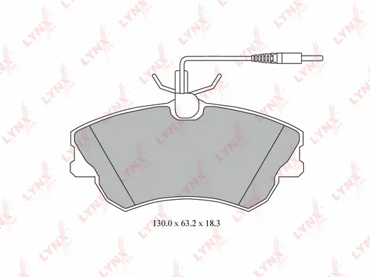 Brake Pad Set, disc brake (BD-6307)