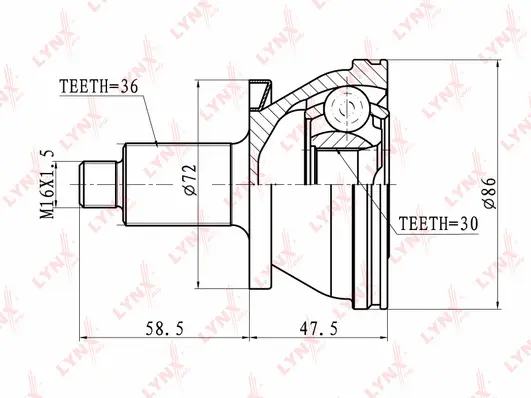 Joint Kit, drive shaft (CO-1227)