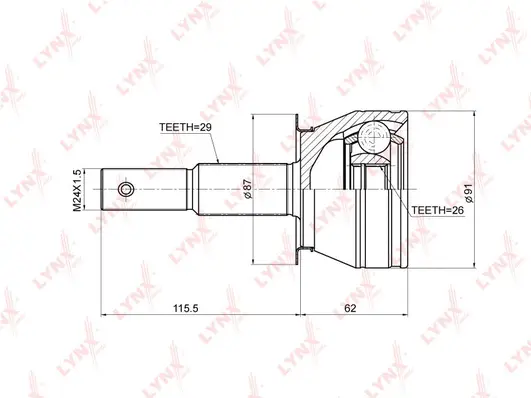 Joint Kit, drive shaft (CO-3675)