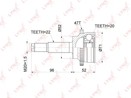 Joint Kit, drive shaft (CO-3921A)
