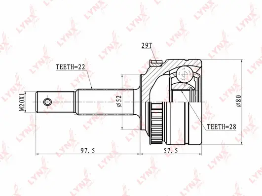 Joint Kit, drive shaft (CO-5918)