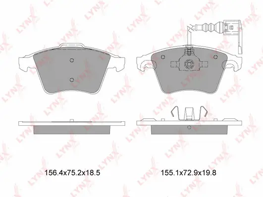 Brake Pad Set, disc brake (BD-8001)