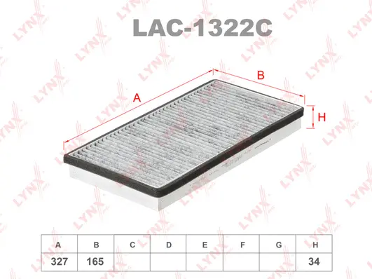 Filter, cabin air (LAC-1322C)