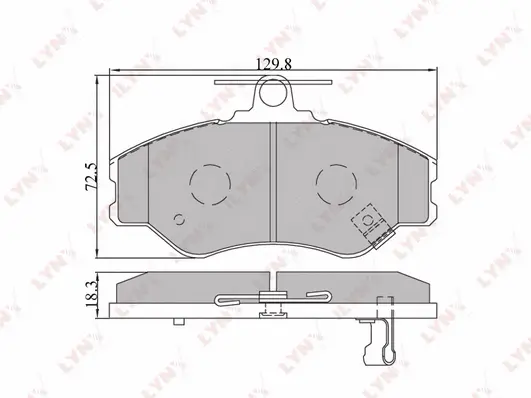 Brake Pad Set, disc brake (BD-3604)