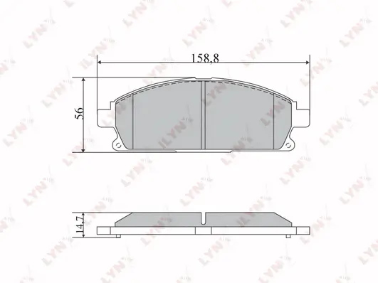 Brake Pad Set, disc brake (BD-5729)