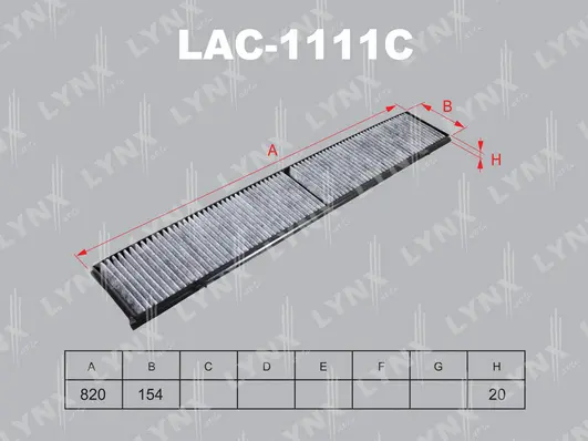 Filter, cabin air (LAC-1111C)