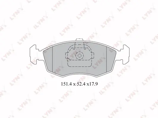 Brake Pad Set, disc brake (BD-2807)