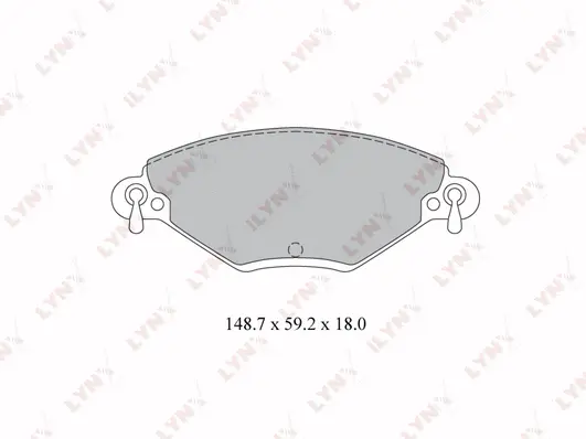 Brake Pad Set, disc brake (BD-2208)