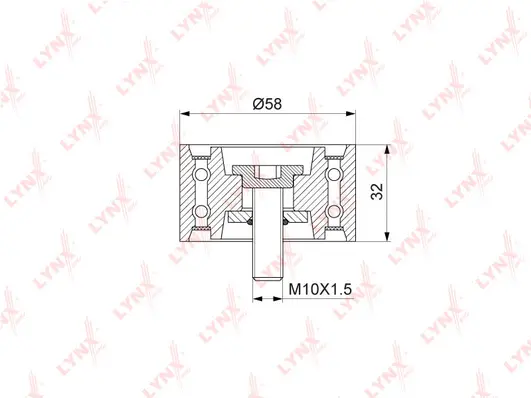 Deflection/Guide Pulley, timing belt (PB-3145)