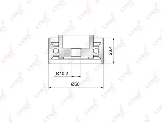 Deflection/Guide Pulley, timing belt (PB-3020)