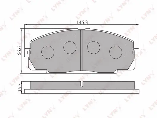 Brake Pad Set, disc brake (BD-7508)