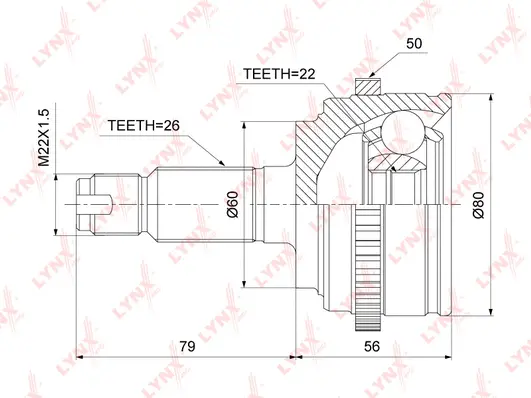 Joint Kit, drive shaft (CO-3468A)