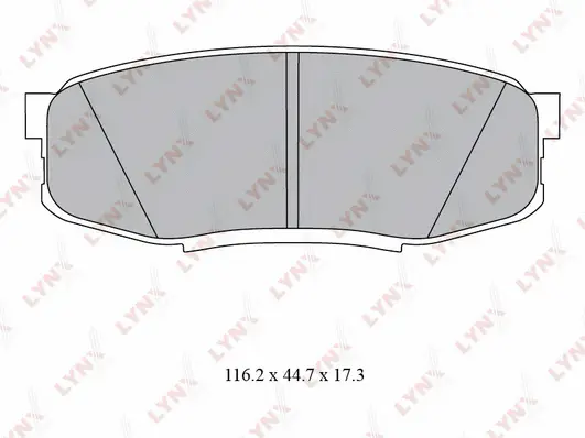 Brake Pad Set, disc brake (BD-7581)
