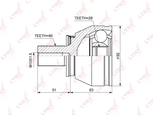 Joint Kit, drive shaft (CO-3847)