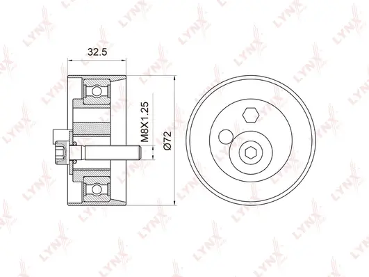 Tensioner Pulley, timing belt (PB-1010)