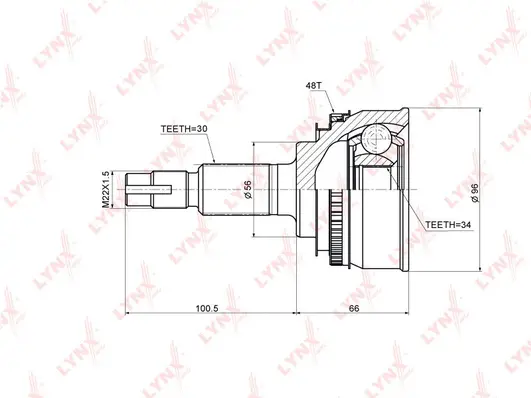 Joint Kit, drive shaft (CO-7567A)