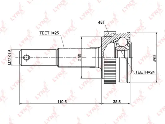 Joint Kit, drive shaft (CO-3775A)