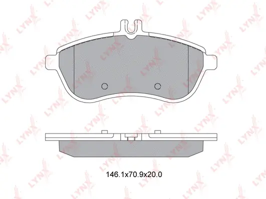 Brake Pad Set, disc brake (BD-5318)