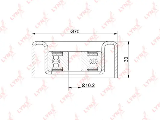 Deflection/Guide Pulley, V-ribbed belt