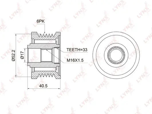 Alternator Freewheel Clutch (PA-1008)