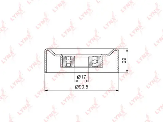 Tensioner Pulley, V-ribbed belt (PB-5370)