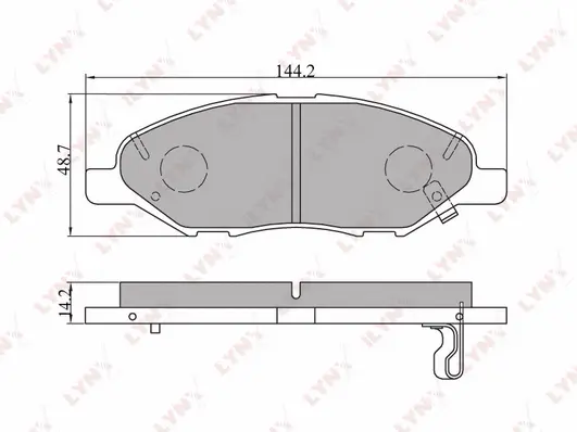Brake Pad Set, disc brake (BD-5707)