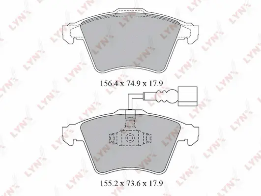 Brake Pad Set, disc brake (BD-8032)