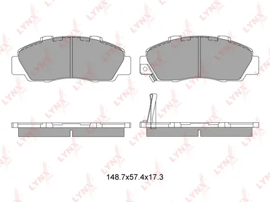 Brake Pad Set, disc brake (BD-3405)