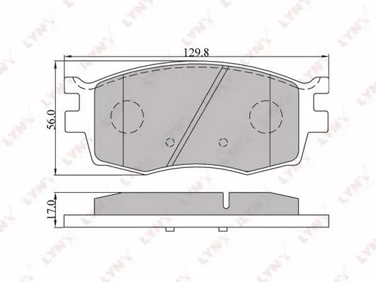 Brake Pad Set, disc brake (BD-3608)