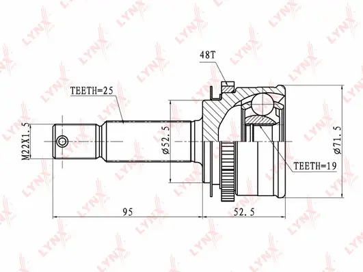 Joint Kit, drive shaft (CO-3602A)