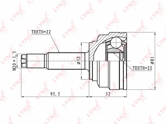 Joint Kit, drive shaft (CO-1807)