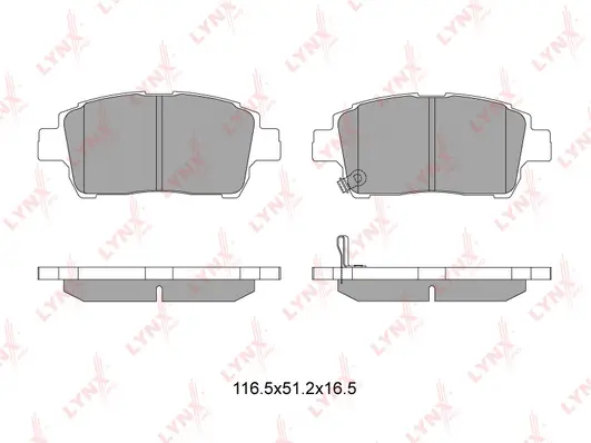 Brake Pad Set, disc brake (BD-7526)