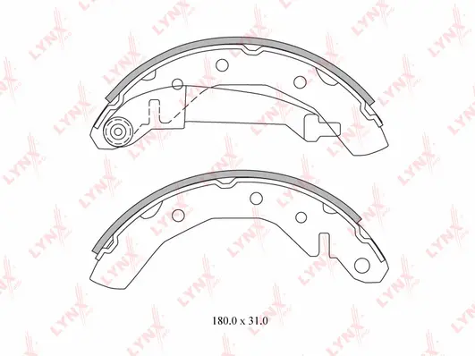 Brake Shoe Set (BS-1801)