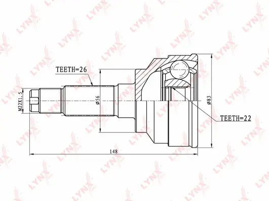 Joint Kit, drive shaft (CO-4403)