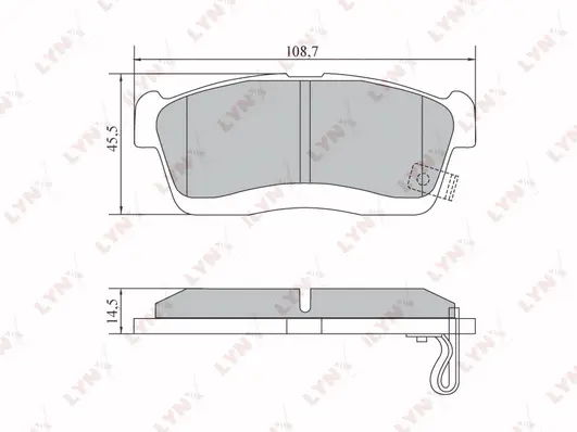 Brake Pad Set, disc brake (BD-7552)