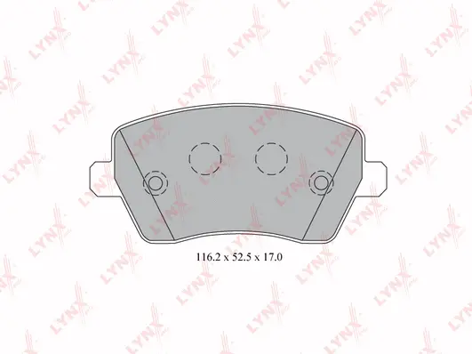 Brake Pad Set, disc brake (BD-5739)