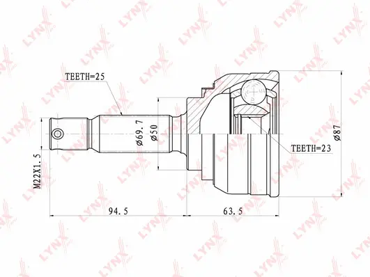 Joint Kit, drive shaft (CO-3608)