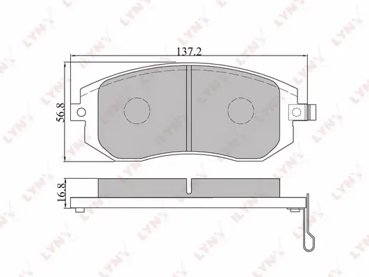 Brake Pad Set, disc brake (BD-7101)