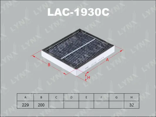 Filter, cabin air (LAC-1930C)