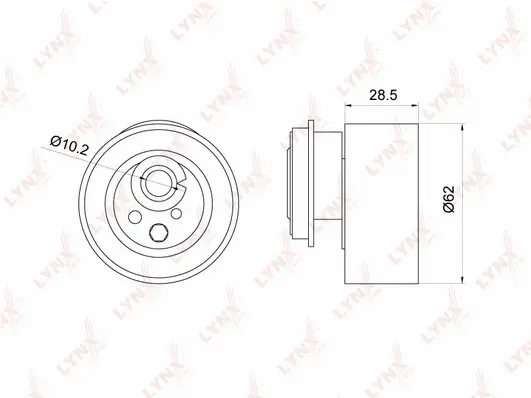 Tensioner Pulley, timing belt (PB-1045)