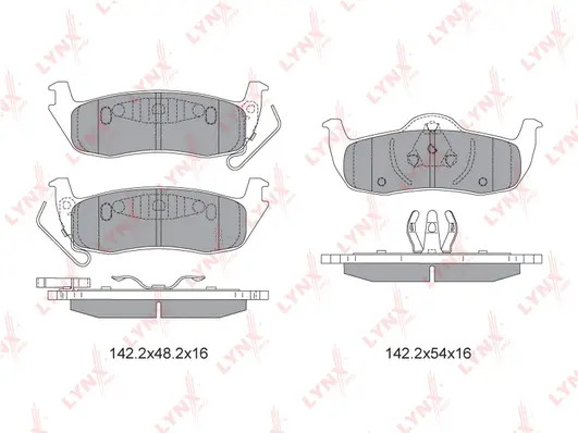 Brake Pad Set, disc brake (BD-4204)