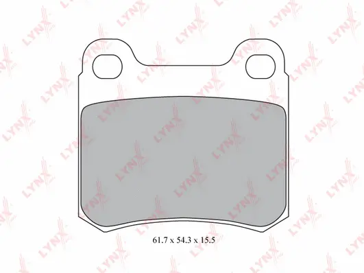 Brake Pad Set, disc brake (BD-5312)